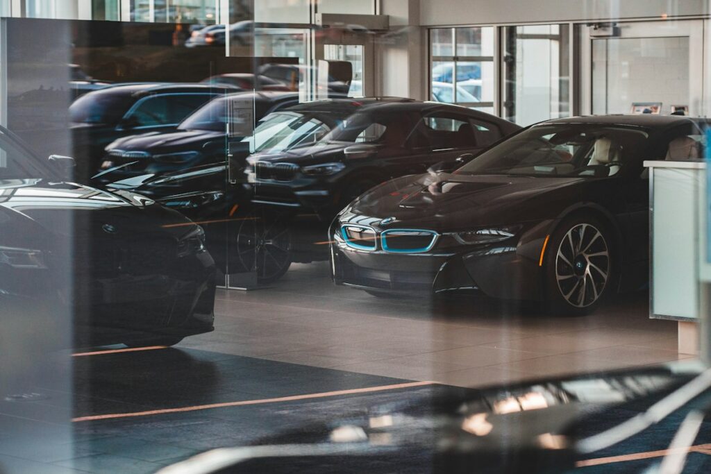 Vehicle inventory on a dealer lot for an Alabama car dealership startup