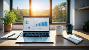 Marketing analytics dashboard for business marketing and positioning strategy